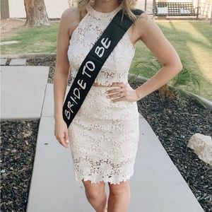 Two-Piece White Lace Set